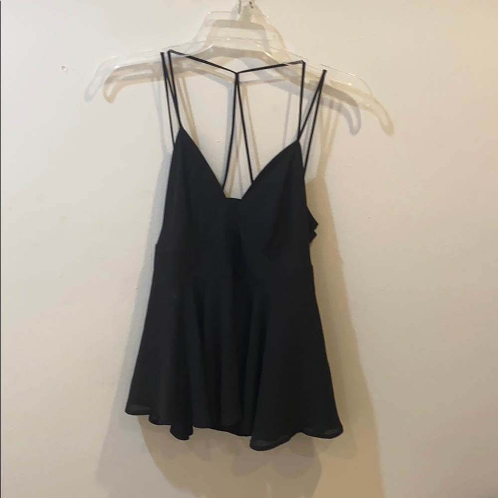 Express Black flowy crop top